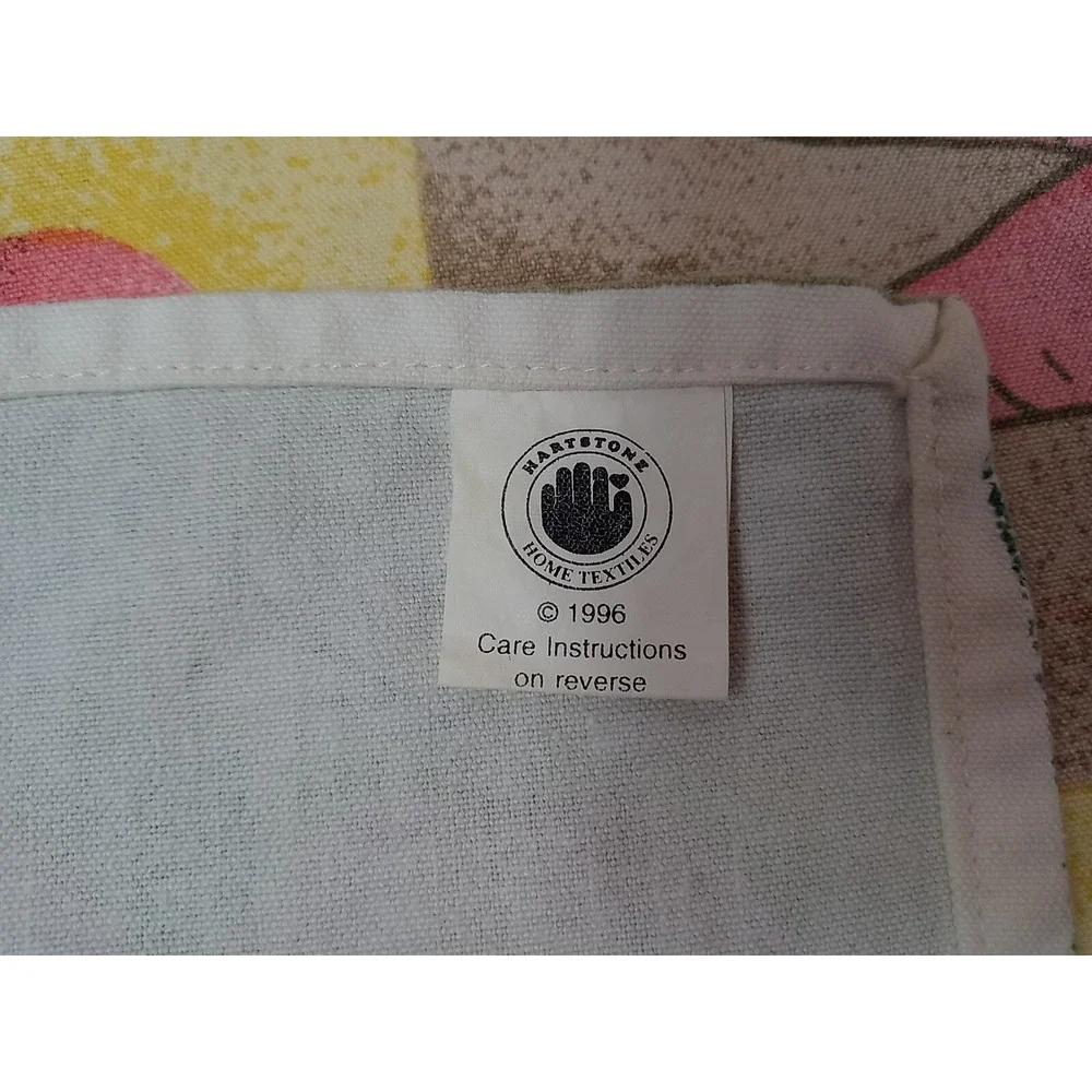 Lot Of 4 Vintage Hartstonz Placemats Vegetable Pattern Cloth Placemats‎ 1996